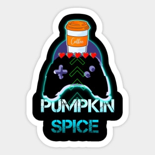 Pumpkin Spice Coffee Gamer Sticker